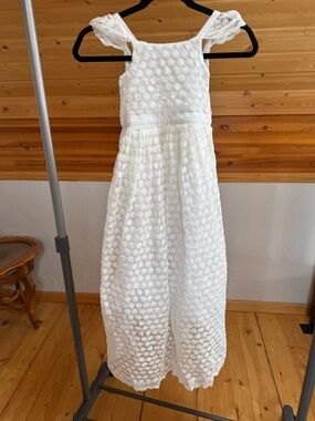 Show Me Your MuMu White Lace Flower Girl Dress